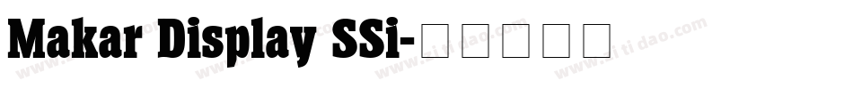 Makar Display SSi字体转换